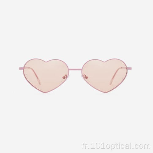 Lunettes de soleil Angular Heart Metal pour femmes